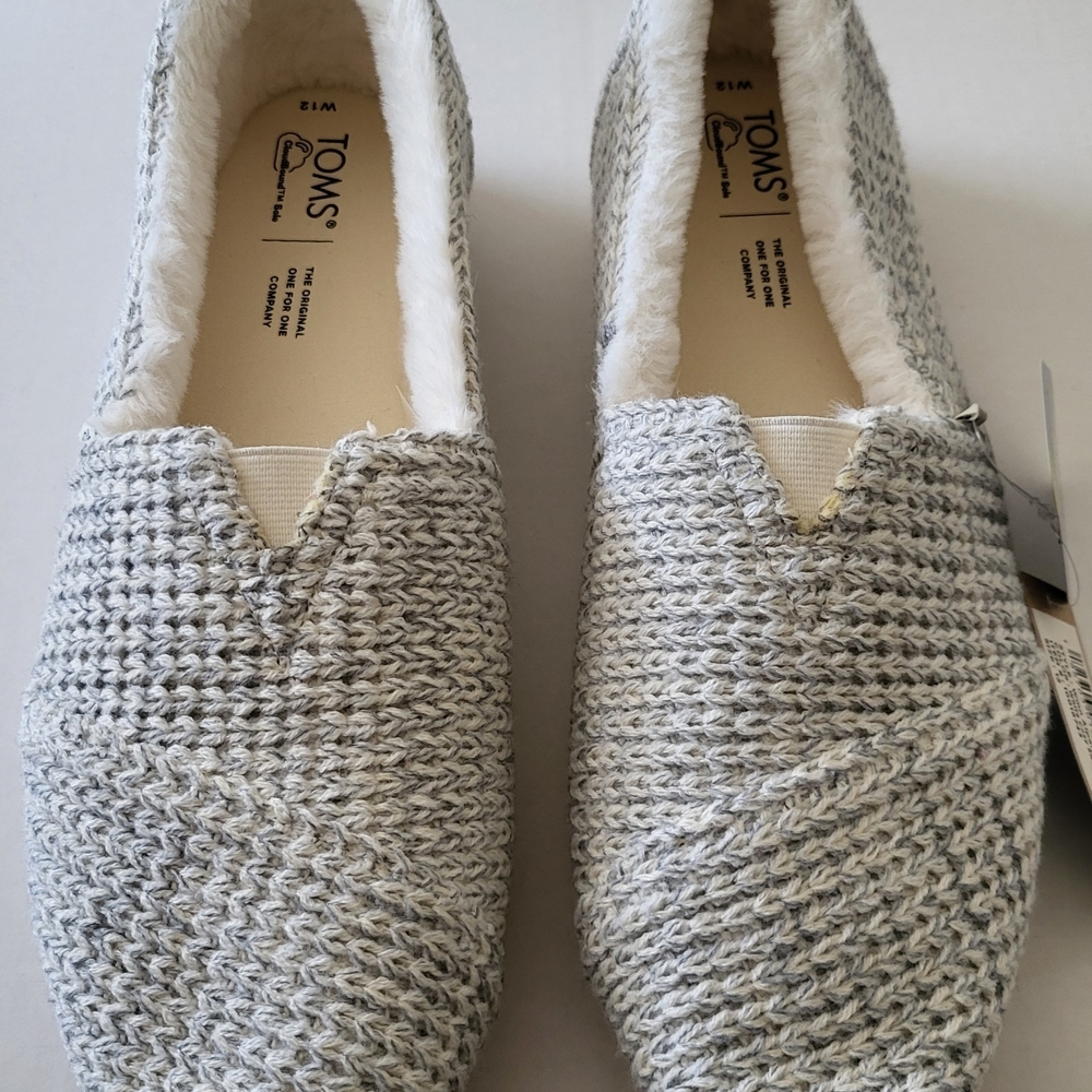 TOMS Women's Knit Gray Loafers
